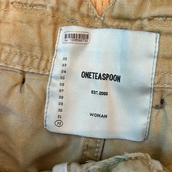 One Teaspoon Pants High Waist Safari Drawstring Floral Size 32 - Picture 7 of 10